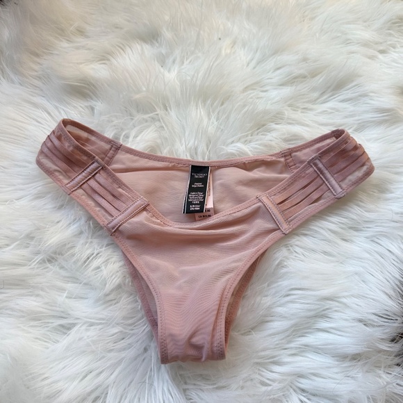 3/$12  •NWT • Victoria’s Secret • Mesh Cheeky Panty • Light Pink • Small - Picture 2 of 5